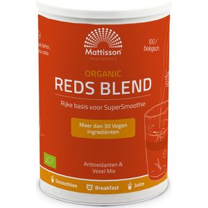 Mattisson - Biologische Reds Blend Poeder - Rijke Basis voor Smoothie - 400 Gram