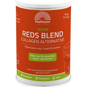 Mattisson - Vegan Reds Blend Poeder - Collageen Booster - Bron van Eiwitten en Antioxidanten - 350 Gram