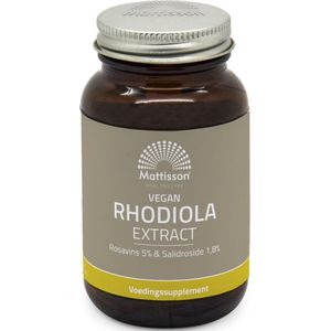 Mattisson Rhodiola extract 5% rosavins vegan  60 Vegetarische capsules