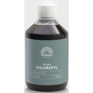 Mattisson - Vegan Chlorofyl 100mg - Vegan Chlorophyll met Muntsmaak - Voedingssupplement - 500 ml