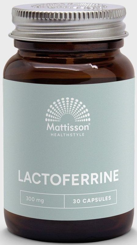 Mattisson - Lactoferrine 95% 300mg - Lichaamseigen Ijzerbindend Eiwit - Supplement - 30 Capsules