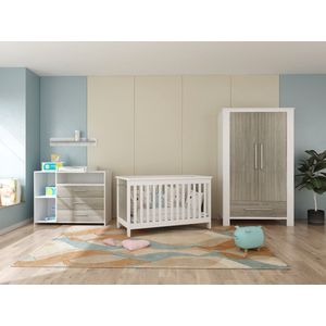 Born Lucky - Babykamer Senn - Wit - Eiken - 3 Delig