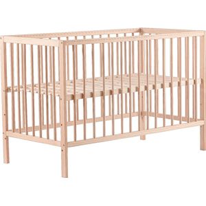 Cabino Baby Bed / Ledikant Mees 60x120 cm Verstelbare Bodem - Naturel