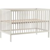 Cabino Baby Bed / Ledikant Mees 60x120 cm Verstelbare Bodem - Wit