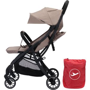 X Adventure Ranger Compact Buggy / Plooibuggy tot 22 kg Lichtgewicht & Compact voor het vliegtuig - Taupe