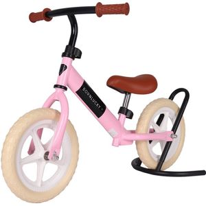Born Lucky Loopfiets / Balance Bike Verstelbaar Stuur & Zadel - Pink