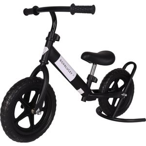 Born Lucky Loopfiets Balance Bike Zwart