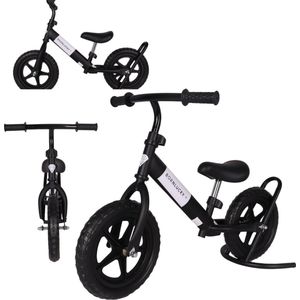 Born Lucky Loopfiets Balance Bike Zwart