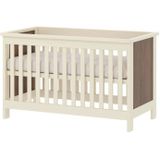 Born Lucky - Baby Bed Dallas - Kleur Crème - Materiaal Walnootlook