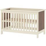 Born Lucky - Baby Bed Dallas - Kleur Crème - Materiaal Walnootlook