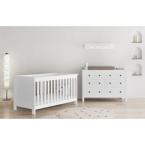 Cabino meegroei babykamer Bretagne Wit (2-delig)