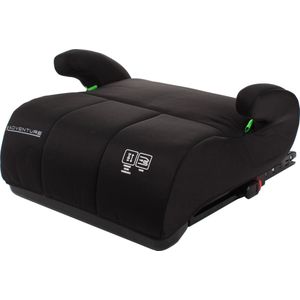 X Adventure Zitverhoger Isofix Turbo Booster i-Size Vanaf 125 tot 150 cm - Zwart