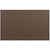 MD Entree - Archy - Deurmat - Taupe - Ribmat - 50 x 80 cm - 100% PET