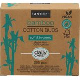 Sence - Bamboe Wattenstaafjes - 200 Stuks - Bamboe - Katoen