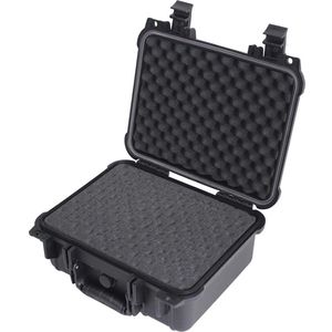 Koffer - Iron Case - Harde Cover voor Apple Macbook Air / Pro 15 inch | Zwart | Zelf Uitsnijden| Accessoires voor Laptops / Bescherming / Protectie| Waterdicht
