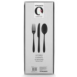 vtwonen Bestekset - Zwart Bestek - Messen, Vorken en Lepels - Mat Zwart - Bestek Set 18-Delig