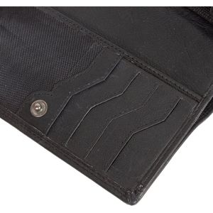 Mustang® Udine leren portemonnee zwart 15,5x4,5x10,5cm