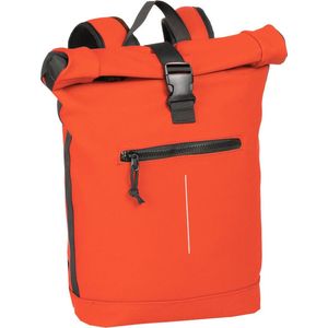 New Rebels Mart New York Rusty Red 21L Rugtas Rolltop Waterafstotend Laptop 15.6