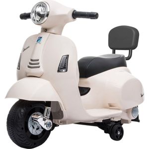 Eco Toys - Vespa - Elektrische Scooter - Wit - Oplaadbare Batterij