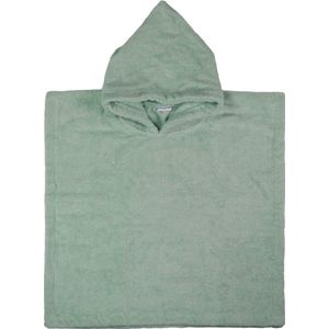 MamaLoes - Badstof Poncho - Stone Green - 100% Katoen