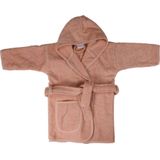 MamaLoes - Badstof Badjas - Lichtroze - 100% Katoen