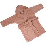 MamaLoes - Badstof Badjas - Lichtroze - 100% Katoen