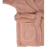 MamaLoes - Badstof Badjas - Lichtroze - 100% Katoen