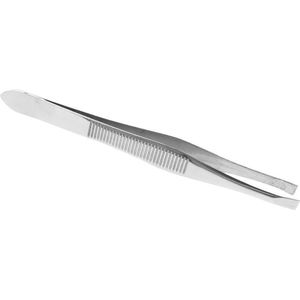 Epileer - Pincet - Gebogen - RVS - Extra Grip - Lichtgewicht - Zilver