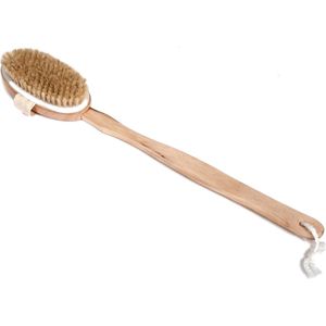 MARBEAUX Badborstel - Rugborstel - met Lange Steel - Lichaamsborstel - 43cm - Hout