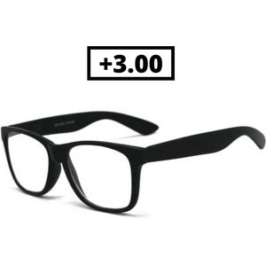 Orange85 Leesbril Zwart +3.00 - Heren - Dames - Leesbrillen - Met Sterkte +3 - Trendy - Lees Bril