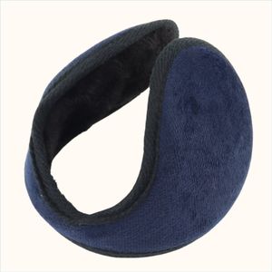 HIXA Oorwarmers - Marineblauw - Unisex - Polyester - Kunstbont - Winter - Earmuffs
