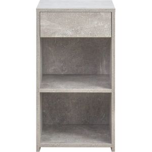 Nachtkastje - halkastje - 65 cm hoog - grijs beton kleurig
