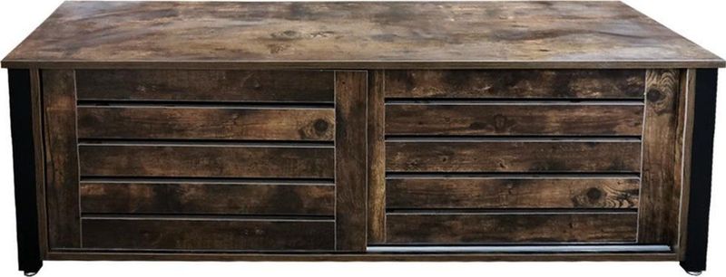 TV Meubel - Bruin - Hout - Vintage Industrieel Design - 130 cm Breed