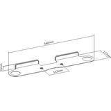 Wandbeugel - Compatibel met Sonos Beam - Muur Bevestiging - Maximaal Gewicht 5 kg