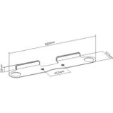 Wandbeugel - Compatibel met Sonos Beam - Muur Bevestiging - Maximaal Gewicht 5 kg