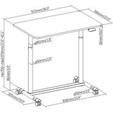 Bureau - Zit Sta - Verstelbaar - 91.5 cm - 56 cm - Ergonomisch