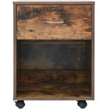 Bureau kastje met wieltjes - ladeblok - ladekastje