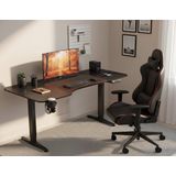 VDD Gaming - Bureau Zit Sta - Elektrisch in Hoogte Verstelbaar - Zwart - 160 x 75 cm