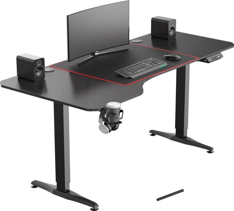 VDD Gaming - Bureau Zit Sta - Elektrisch in Hoogte Verstelbaar - Zwart - 160 x 75 cm