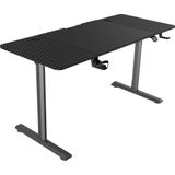 Game bureau elektrisch in hoogte verstelbaar - zit sta bureau - gaming bureau - computertafel 140 x 60 cm