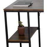 Bureau - Industrieel Design - Bruin Hout - Metalen Frame - 120 x 60 x 75 cm
