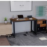VDD - Bureau - Zwart - 120 cm x 60 cm - Metaal Hout