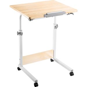 Laptoptafel verrijdbaar bureau - lessenaar -  hoogte verstelbaar 68 - 96 cm