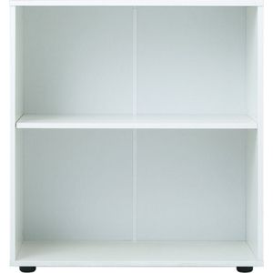 Archiefkast - Opbergkast - Wit - Multifunctioneel - 2 Vakken - 1 Legplank