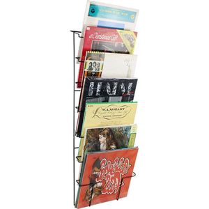 Relaxdays Boekenkast, 5 planken, voor boeken, cd's, dvd's, bamboe, MDF