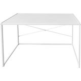 Bureau - Wit - Hout/Metaal - 100 cm x 45 cm x 75 cm