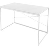 Bureau - Wit - Hout/Metaal - 100 cm x 45 cm x 75 cm