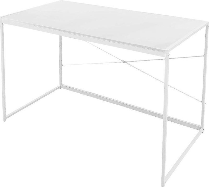 Bureau - Wit - Hout/Metaal - 100 cm x 45 cm x 75 cm