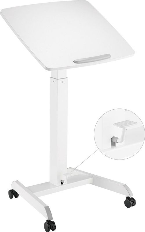 Bureau zit sta laptoptafel - presentatie lessenaar - verrijdbaar - hoogte verstelbaar