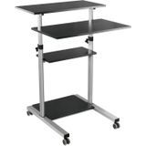 Bureau zit sta laptop tafel werkstation -  lessenaar lectern - mobiel verrijdbaar
